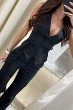 Waist Tie Fitted Vest Top