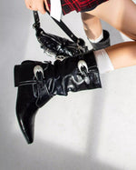 Downtown Edge Metal buckle mid-calf boots