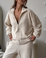 Mood Lift Polar fleece cardigan and trousers set