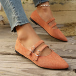 Mocassini piatti in pelle scamosciata leopardata a doppio petto