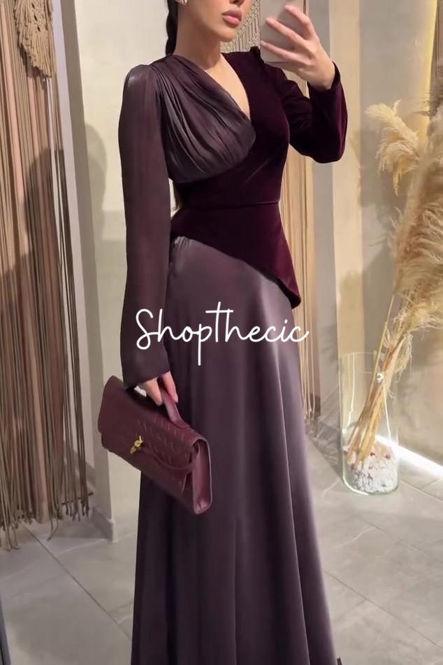 Abito aderente a maniche lunghe con vita misurata Opulence