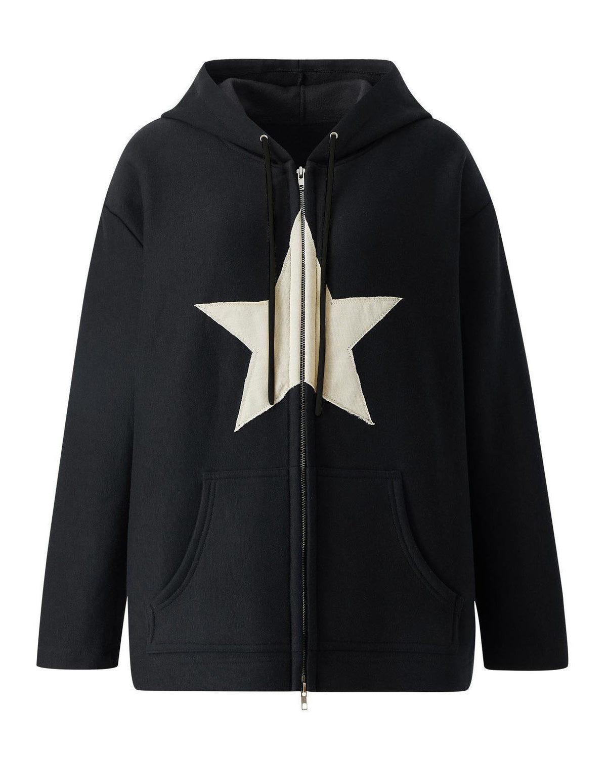 Sweatshirt mit Pentagramm-Patch