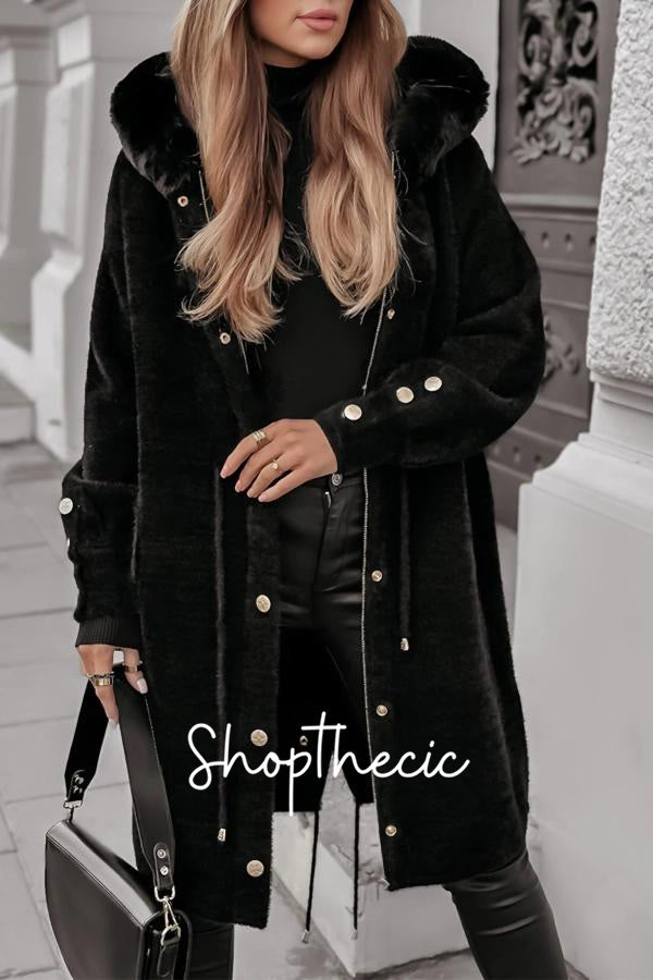 Narnia's Wardrobe Mink Fleece Extended Hooded Coat