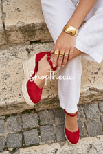 French Riviera Espadrille Wedge Sandals
