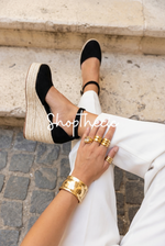 French Riviera Espadrille Wedge Sandals