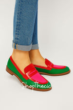 Slip-On-Loafer „Neon City“ im Colorblock-Design
