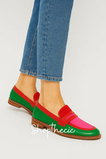 Slip-On-Loafer „Neon City“ im Colorblock-Design