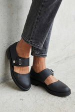 Low-heeled square-heeled round-toed Mary Jane Shoes