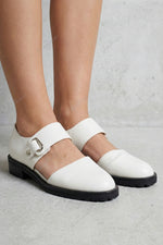 Low-heeled square-heeled round-toed Mary Jane Shoes