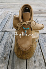 Vintage gypsy totem silver feather ankle boots