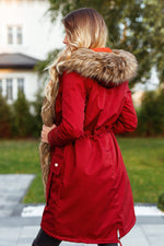 Plush Parka Hooded Windbreaker