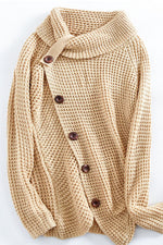 Just For You Rollkragenpullover mit diagonalen Knöpfen