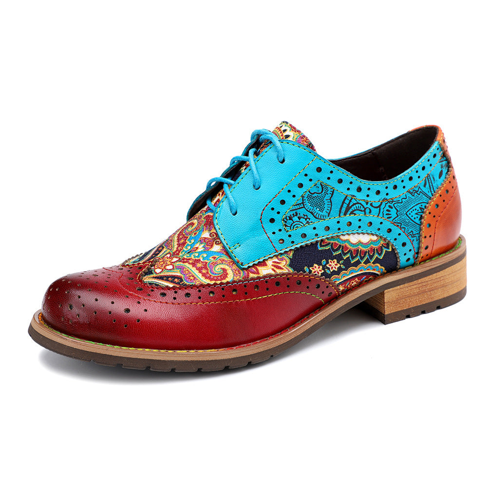 Wonderland Brogue Leather Shoes
