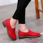 Oxford-Schnürschuhe mit runder Zehenpartie