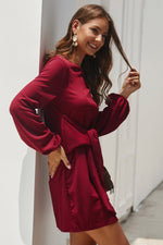 Casual dress with long sleeves