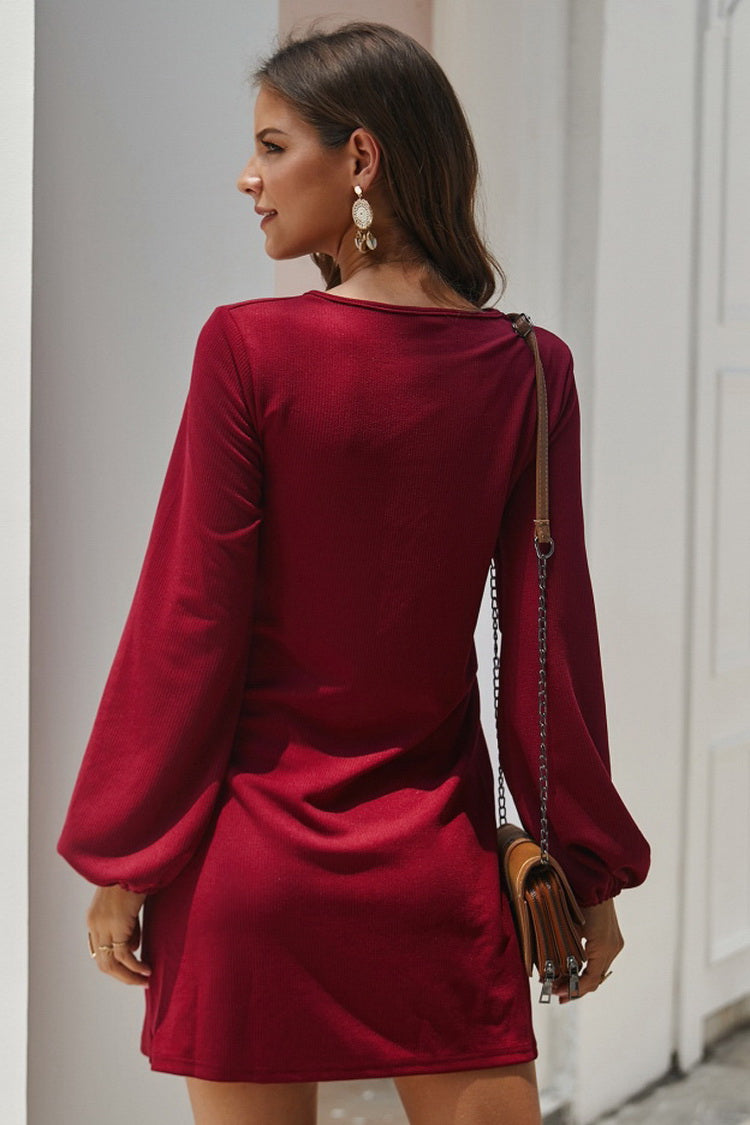 Casual dress with long sleeves