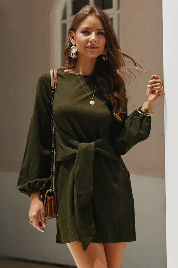 Casual dress with long sleeves