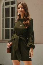 Casual dress with long sleeves