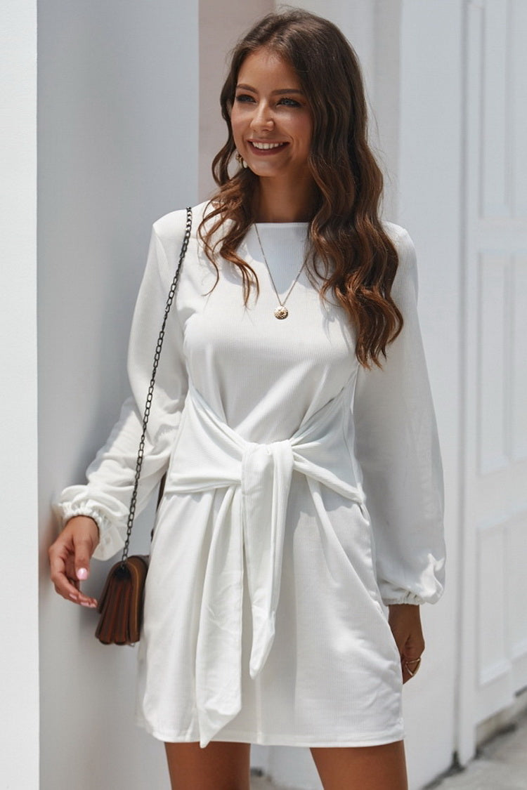 Casual dress with long sleeves
