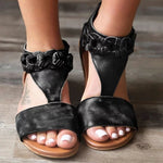 Chic Adjustable Buckle Pu Sandals