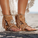 Rom-Gladiator-Quastensandalen