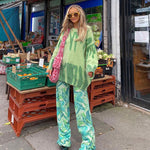 Pull surdimensionné tricoté tie-dye