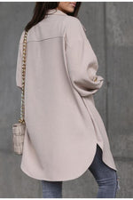 Büro-Jacke mit lockerer Reverstasche