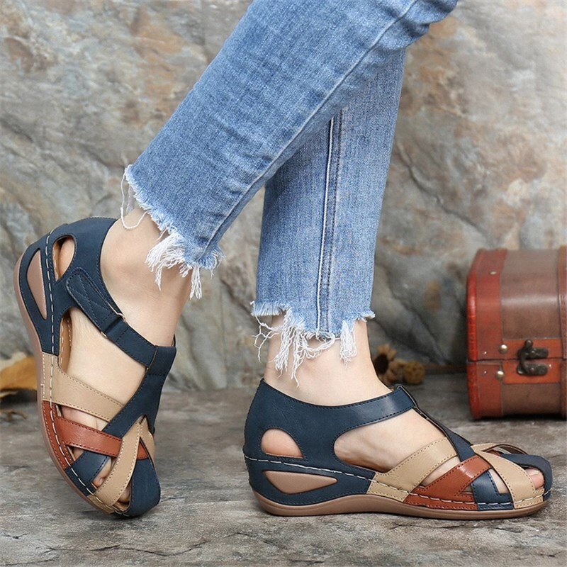 Round Head Wedges Sandals