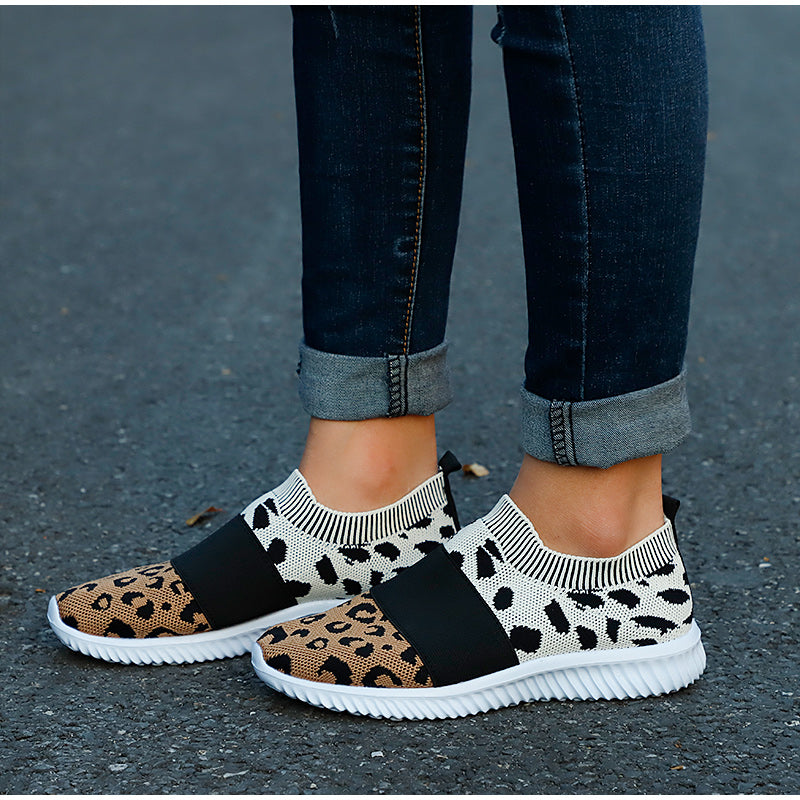 Leopard Vulcanized Slip-On Sneakers