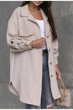 Büro-Jacke mit lockerer Reverstasche