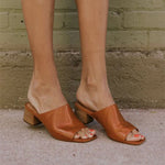 Solid Simple Low Heel Sandals