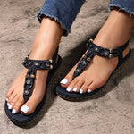 Sandales de plage élastiques en cristal de Bohême