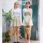 Sac de paille tissé en seau portable