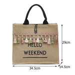 Sac à bandoulière à pompon Hello Weekend