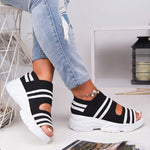High Heels Plateau-Stricksneaker
