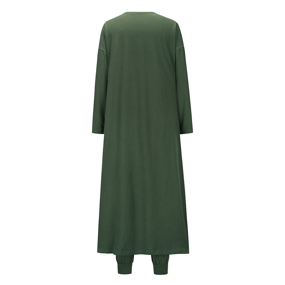 Gestrickte Slim-Fit-Weste, Hose, Sport-3-teiliger Anzug