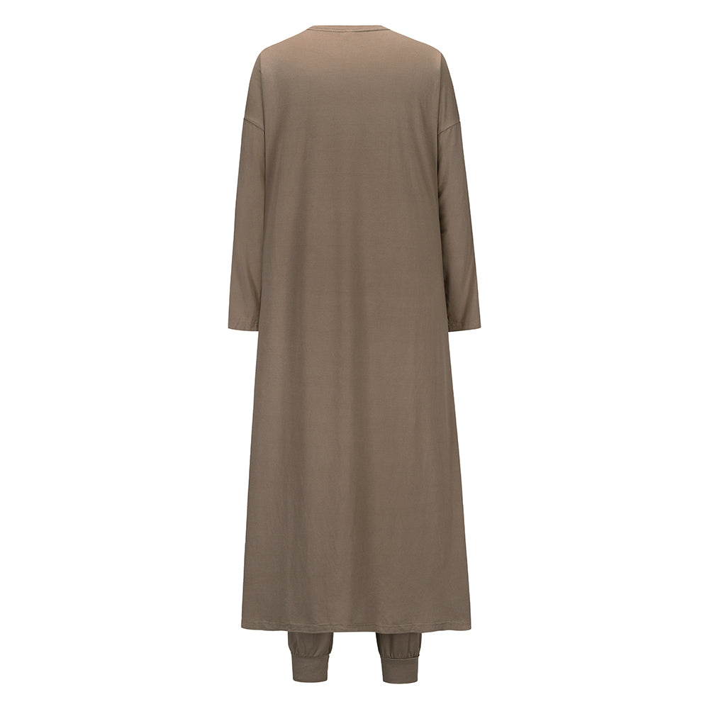 Gestrickte Slim-Fit-Weste, Hose, Sport-3-teiliger Anzug