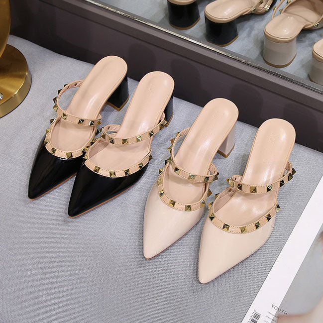 Sandales à talons cloutés rumba d'été