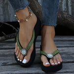 Stars Twinkling Wedge Slippers