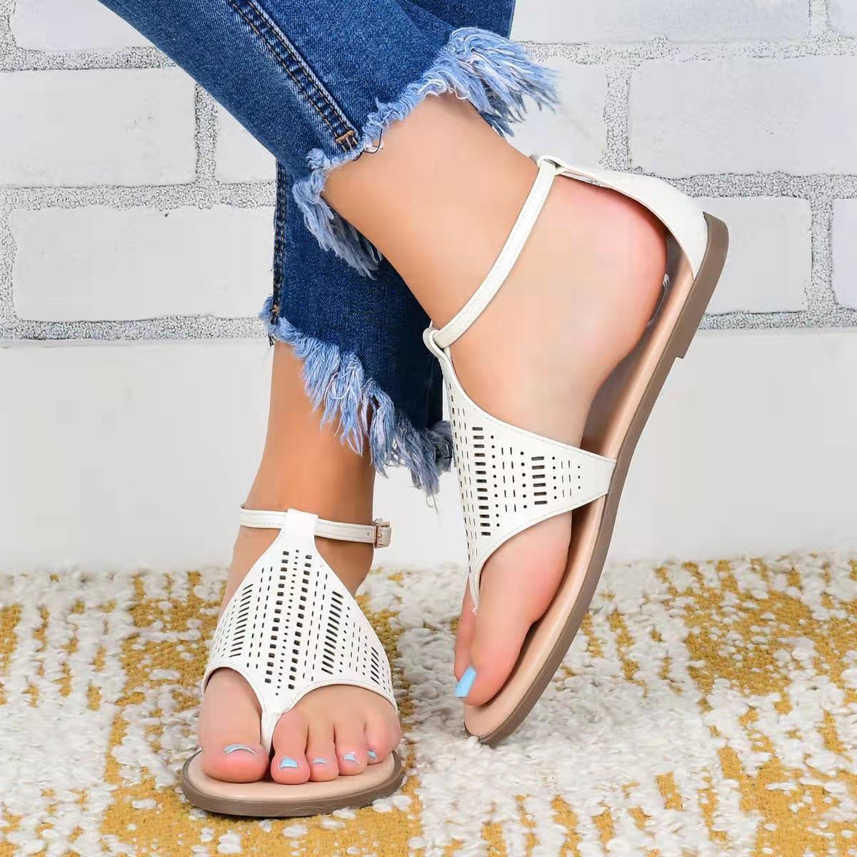 Flat Cutout Vacation Sandals
