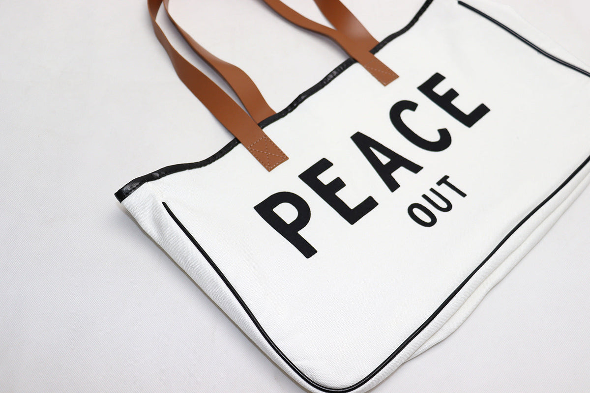 PLAGE S’IL VOUS PLAÎT sac fourre-tout en toile