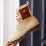 Thick Soled Side Pockets Gothic Martin Boots