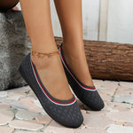 Chic Fly-knit Breathable Flat Loafers