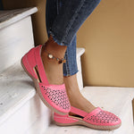 Round Toe Wedge Hole Sandals