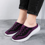 Pantoufles légères en tricot à bout rond en maille