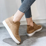 Print Suede Casual Round Toe Flats