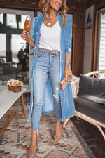 Cheering My Way Samt-Cardigan-Mantel