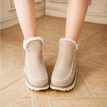 Bottines de neige classiques antidérapantes avec doublure en fourrure chaude