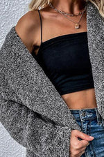 Feeling In Control Anthrazitfarbene Sherpa-Jacke