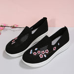 Embroidered Slip-on Flyknit Breathable Loafers